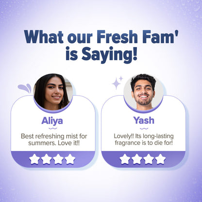 Aqualogica Refresh+ Sun Kissed Vanilla Perfume Body Mist (150ml)