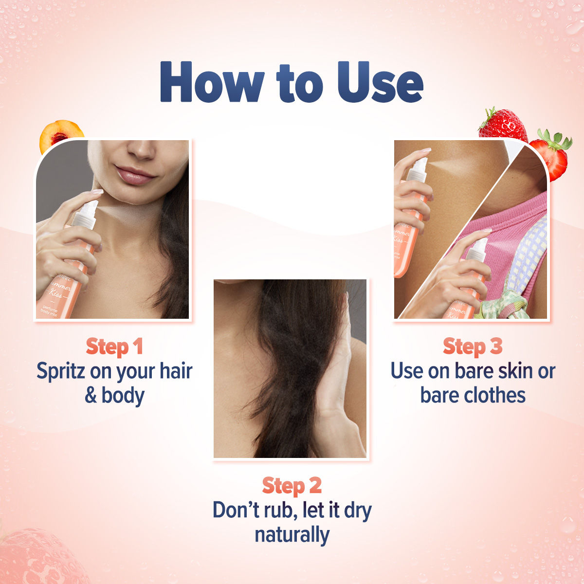 Aqualogica Refresh+ Perfume Body Mist - Sweet Summer Kiss (150ml)