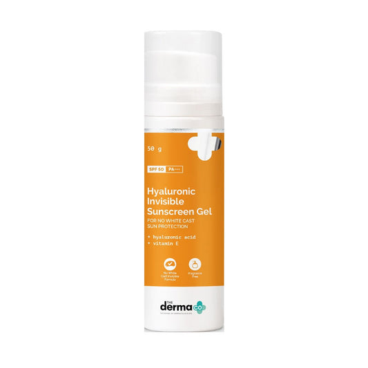 The Derma Co Hyaluronic Invisible Sunscreen (50gm) - No White Cast, Hydrating SPF & Broad Spectrum