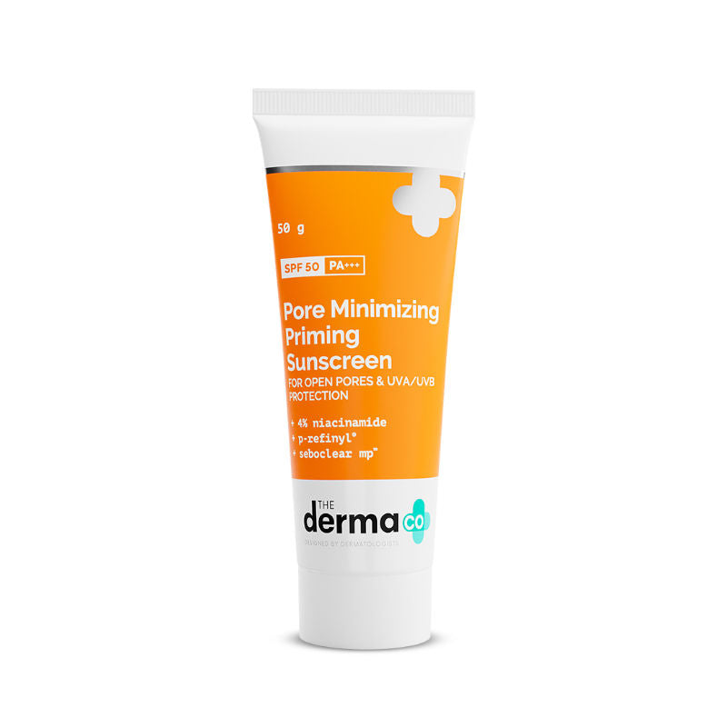The Derma Co Pore Minimizing Priming Sunscreen SPF 50 PA+++ (50g)