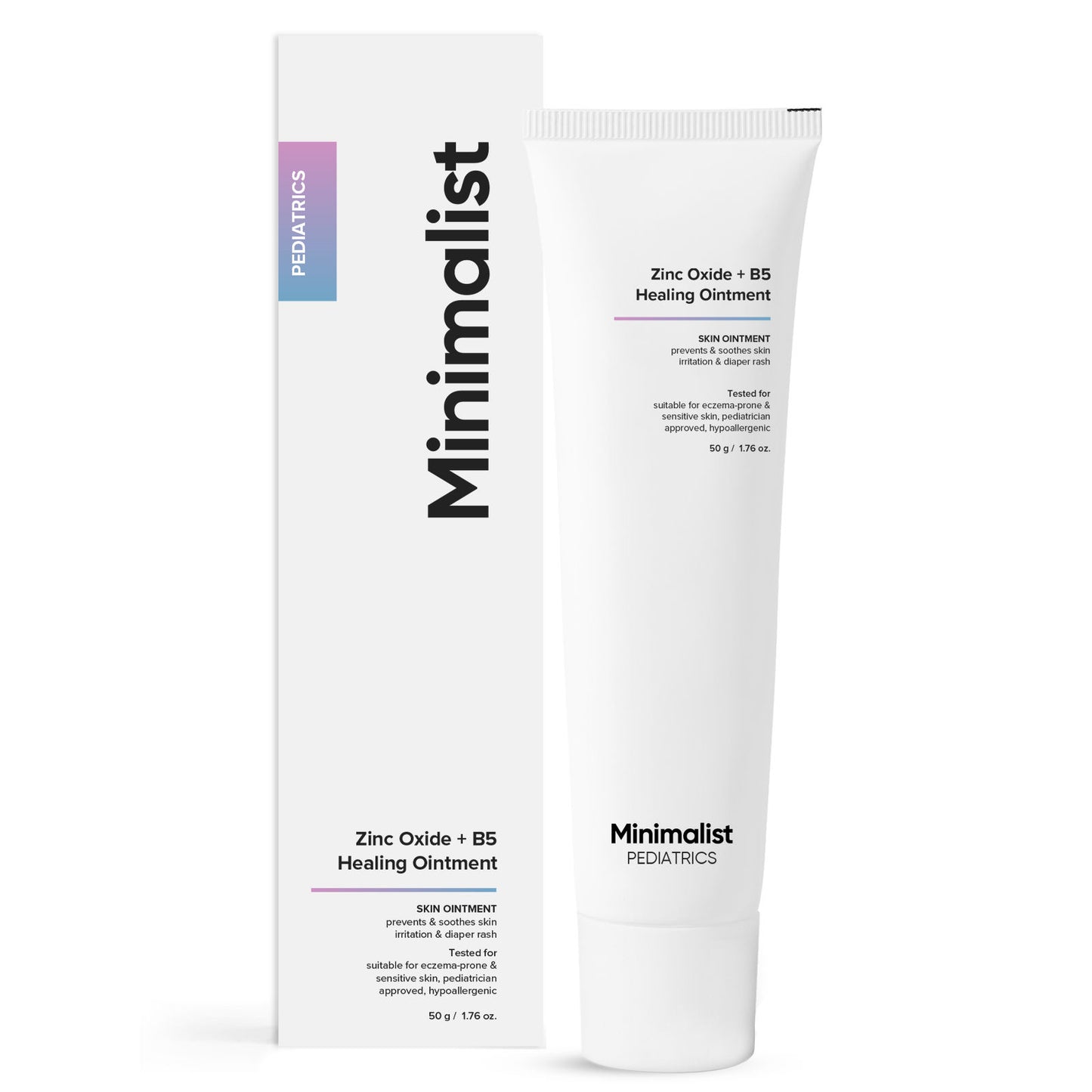 Minimalist Baby Zinc Oxide + B5 Healing Ointment - Rash Cream (50ml)