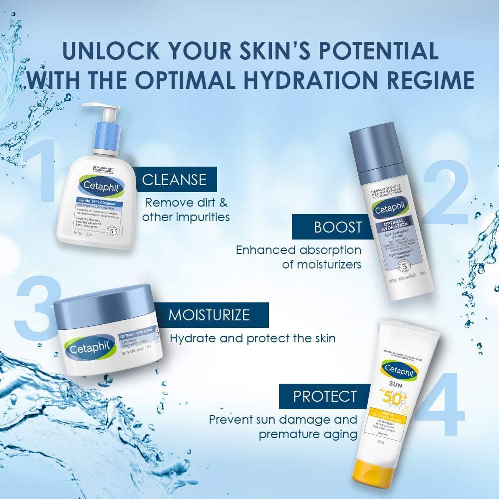 Cetaphil Optimal Hydration 48H Activation Serum with Hyaluronic Acid & Vitamin E (30ml)