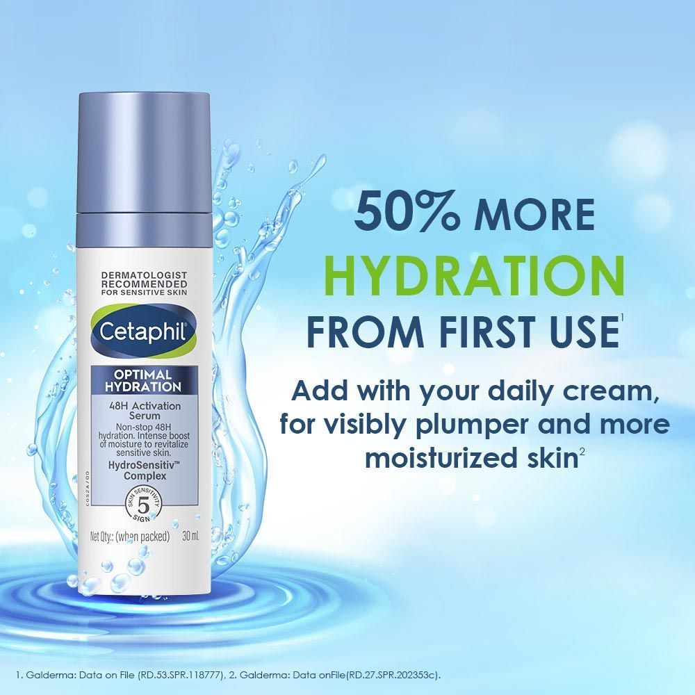 Cetaphil Optimal Hydration 48H Activation Serum with Hyaluronic Acid & Vitamin E (30ml)