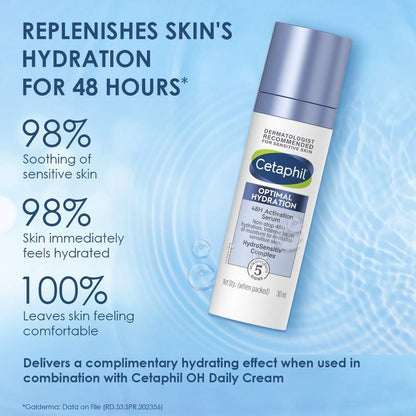 Cetaphil Optimal Hydration 48H Activation Serum with Hyaluronic Acid & Vitamin E (30ml)