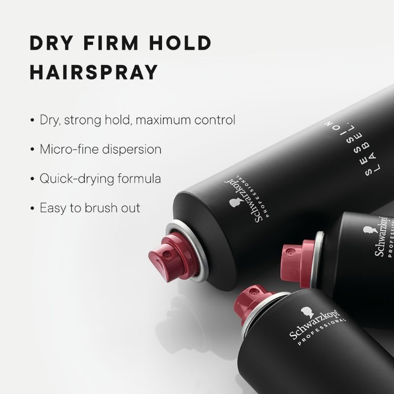 Schwarzkopf Professional Session Label Dry Firm Hold Hair Spray (300ml)