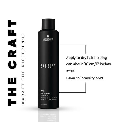 Schwarzkopf Professional Session Label Dry Firm Hold Hair Spray (300ml)