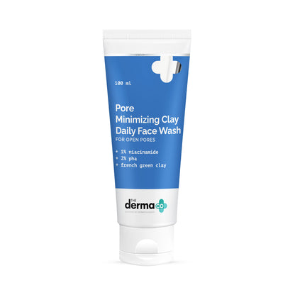 The Derma Co Pore Minimizing Face Wash (100ml) - Clay, 1% Niacinamide & 2% PHA for Open Pores