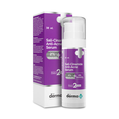 The Derma Co Sali-Cinamide Anti-Acne Face Serum with 2% Salicylic Acid & 5% Niacinamide (30ml)
