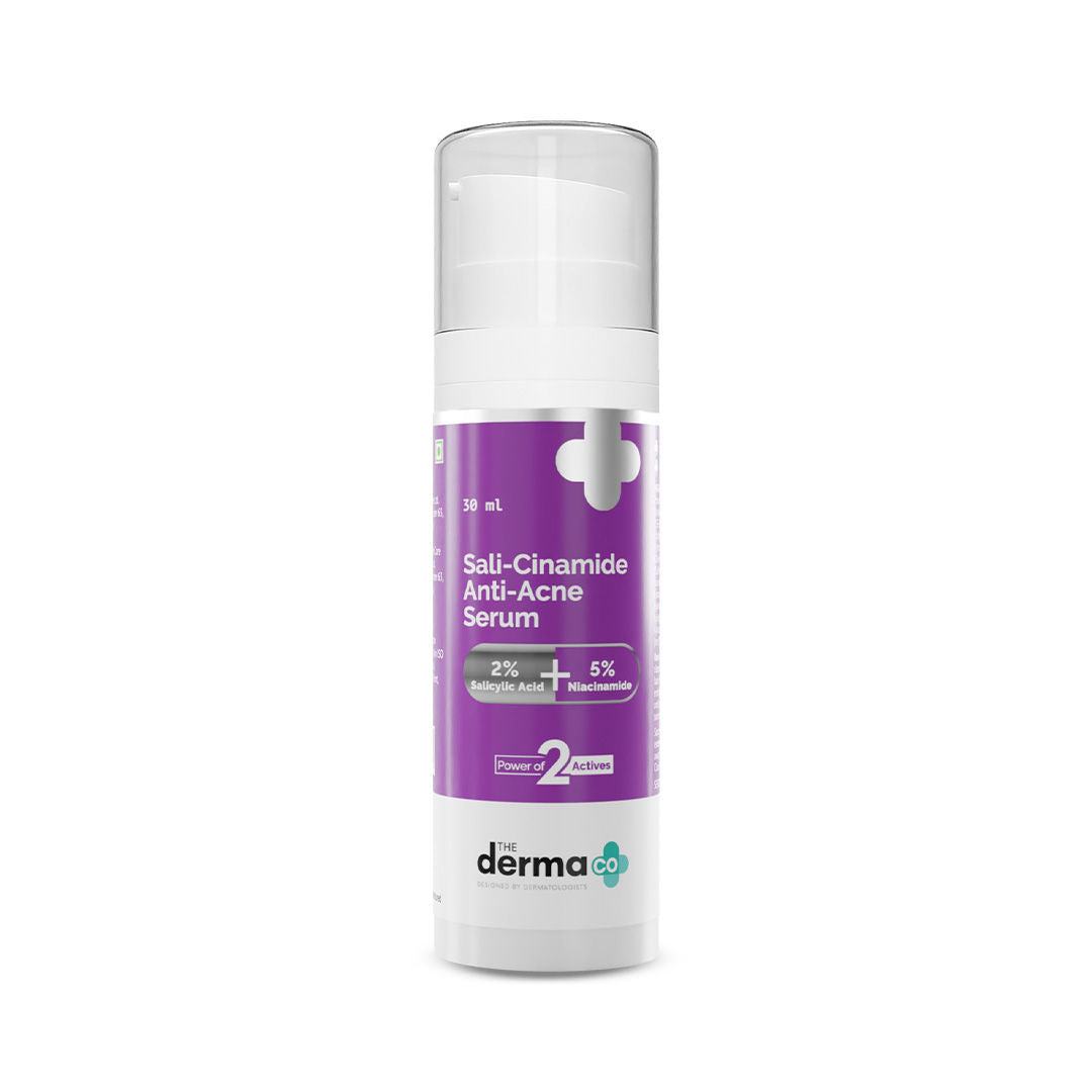 The Derma Co Sali-Cinamide Anti-Acne Face Serum with 2% Salicylic Acid & 5% Niacinamide (30ml)