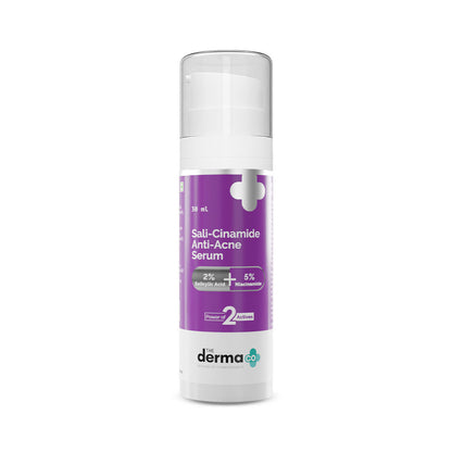 The Derma Co Sali-Cinamide Anti-Acne Face Serum with 2% Salicylic Acid & 5% Niacinamide (30ml)