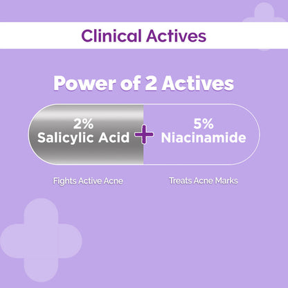 The Derma Co Sali-Cinamide Anti-Acne Face Serum with 2% Salicylic Acid & 5% Niacinamide (30ml)