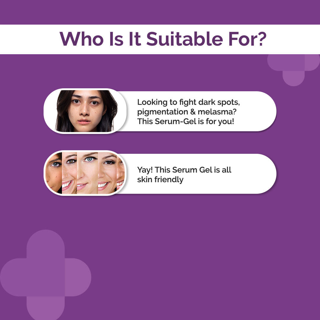 The Derma Co 1% Kojic + Arbutin Night Repair Serum-Gel (50g) - Dark Spot & Pigmentation Corrector