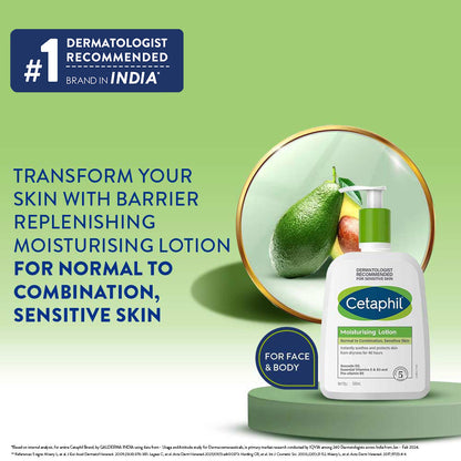 Cetaphil Moisturising Lotion Dry to Normal Sensitive Skin (500ml)