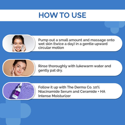 The Derma Co 3% Niacinamide Foaming Daily Face Wash (100ml) - Acne Marks, Blemishes & Brightening
