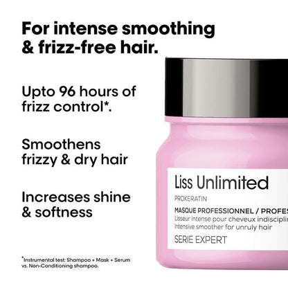 L'Oréal Professionnel Liss Unlimited Mask for Frizzy & Unruly Hair with Pro-Keratin (250g)