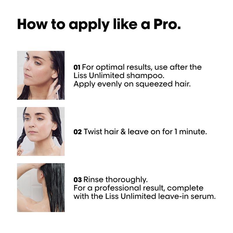L'Oréal Professionnel Liss Unlimited Mask for Frizzy & Unruly Hair with Pro-Keratin (250g)