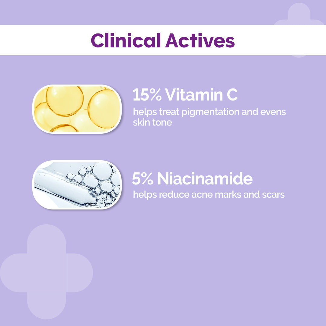 The Derma Co 15% Vitamin C Face Serum (30ml) - Brightening, Anti-Aging & Spot Reduction