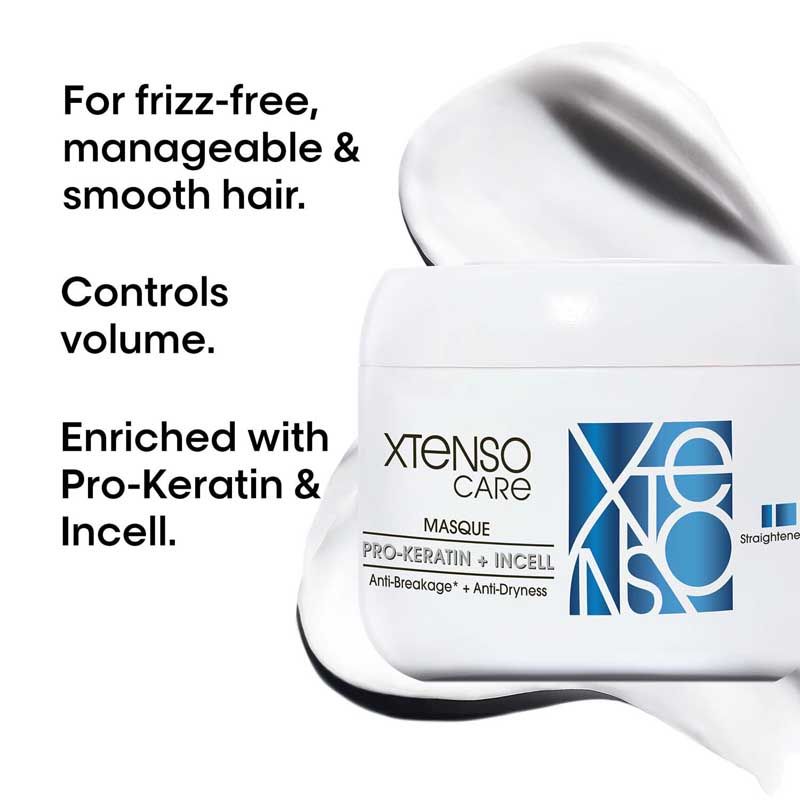 L'Oréal Professionnel Xtenso Care Masque for Frizz-Free, Smooth & Manageable Hair (196g)