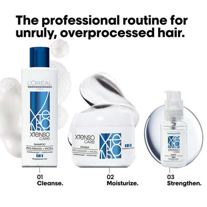 L'Oréal Professionnel Xtenso Care Shampoo for Frizz-Free, Smooth & Manageable Hair (250ml)