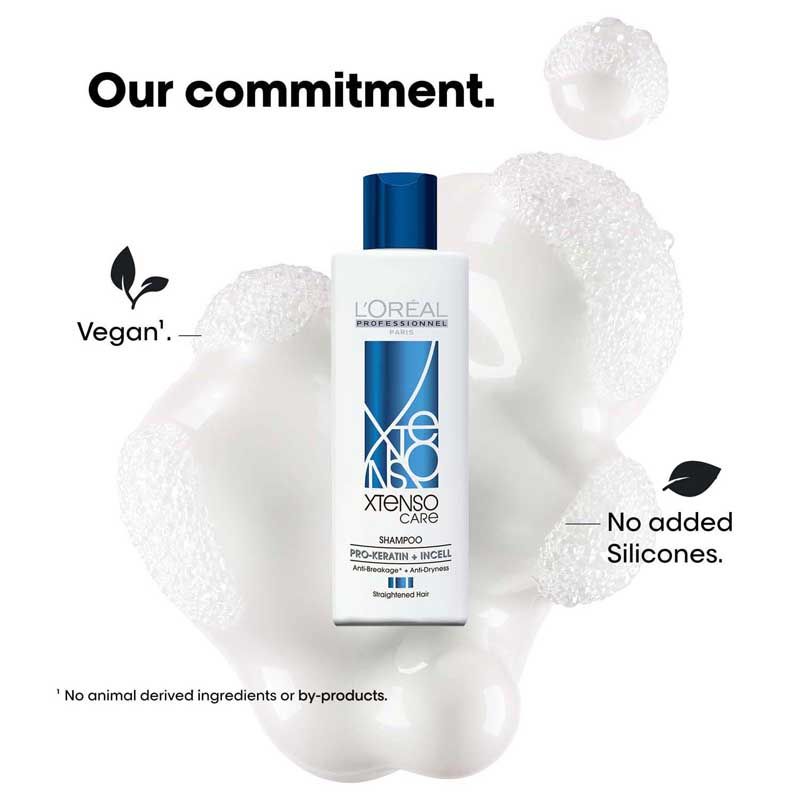 L'Oréal Professionnel Xtenso Care Shampoo for Frizz-Free, Smooth & Manageable Hair (250ml)