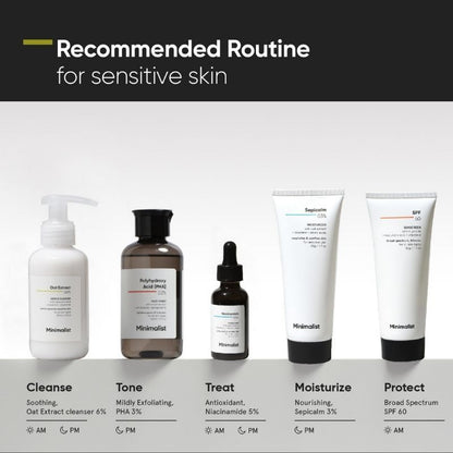 Minimalist 6% Oat Extract Gentle Cleanser - Sensitive Skin (120ml)