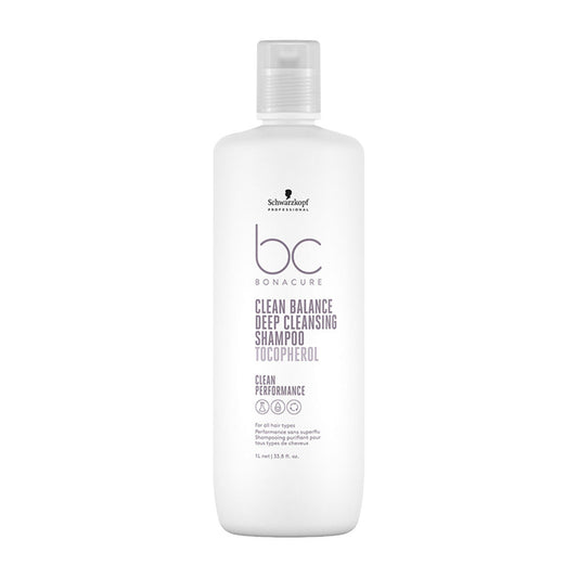 Schwarzkopf Professional Bonacure Clean Balance Deep Cleansing Shampoo - Tocopherol (1000ml)