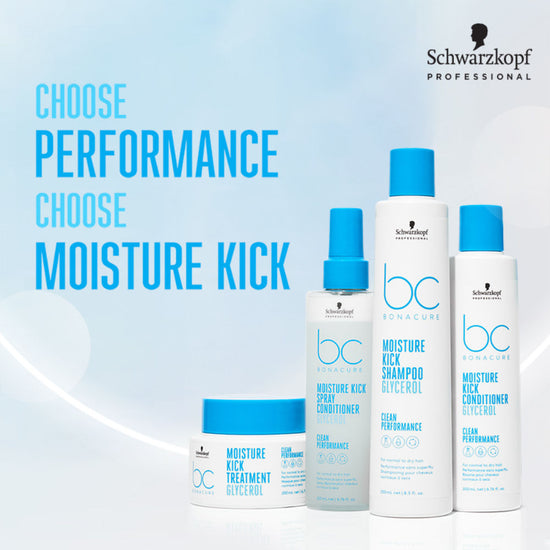 Schwarzkopf Professional Bonacure Moisture Kick Shampoo - Glycerol (1000ml)