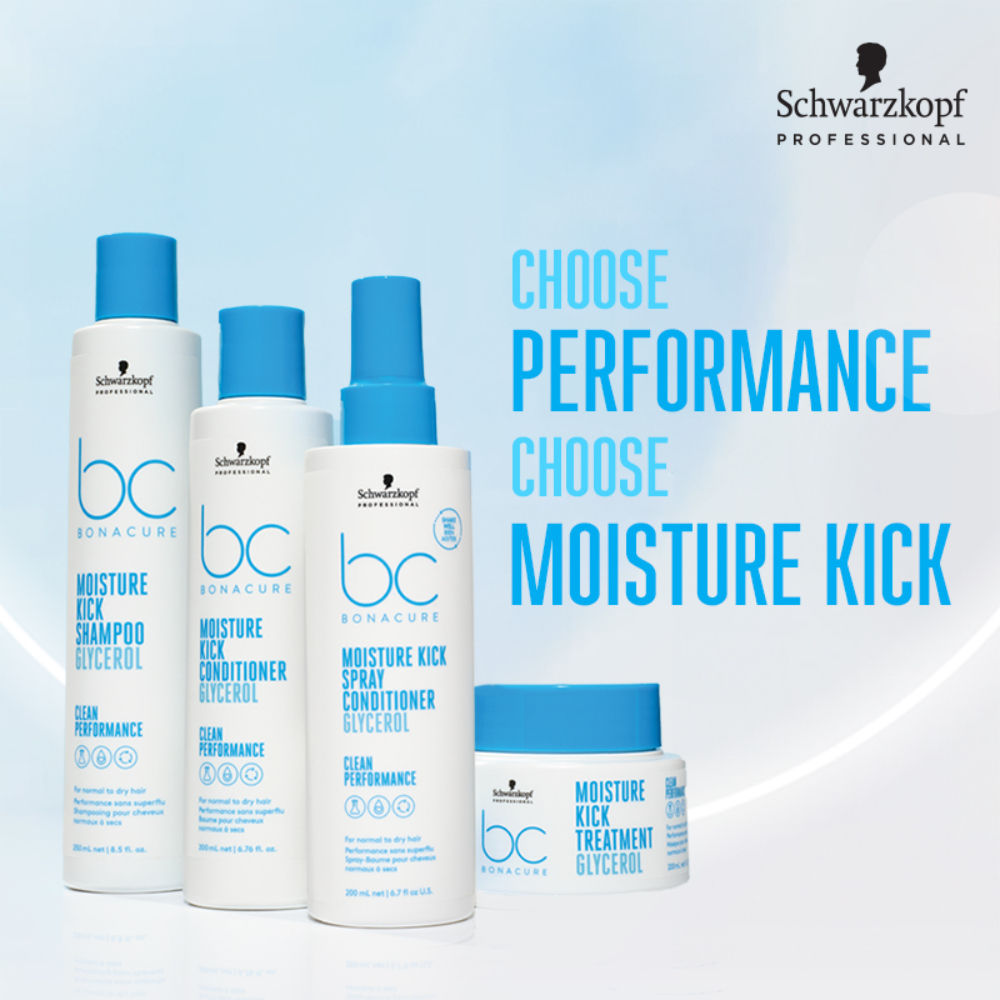 Schwarzkopf Professional Bonacure Hyaluronic Moisture Kick Spray Conditioner - Glycerol (200ml)