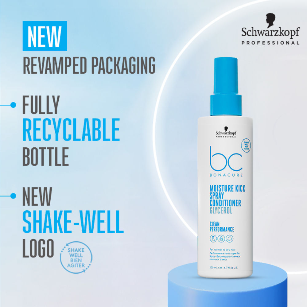 Schwarzkopf Professional Bonacure Hyaluronic Moisture Kick Spray Conditioner - Glycerol (200ml)