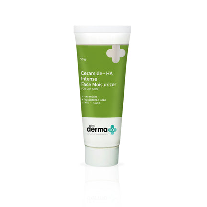 The Derma Co Ceramide + HA Intense Daily Face Moisturizer (50g) - Dry Skin & Barrier Repair