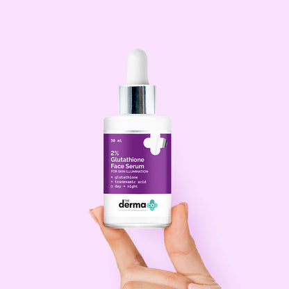 The Derma Co 2% Glutathione Face Serum (30ml) - Tranexamic Acid, Skin Illumination & Dark Spot Reduction