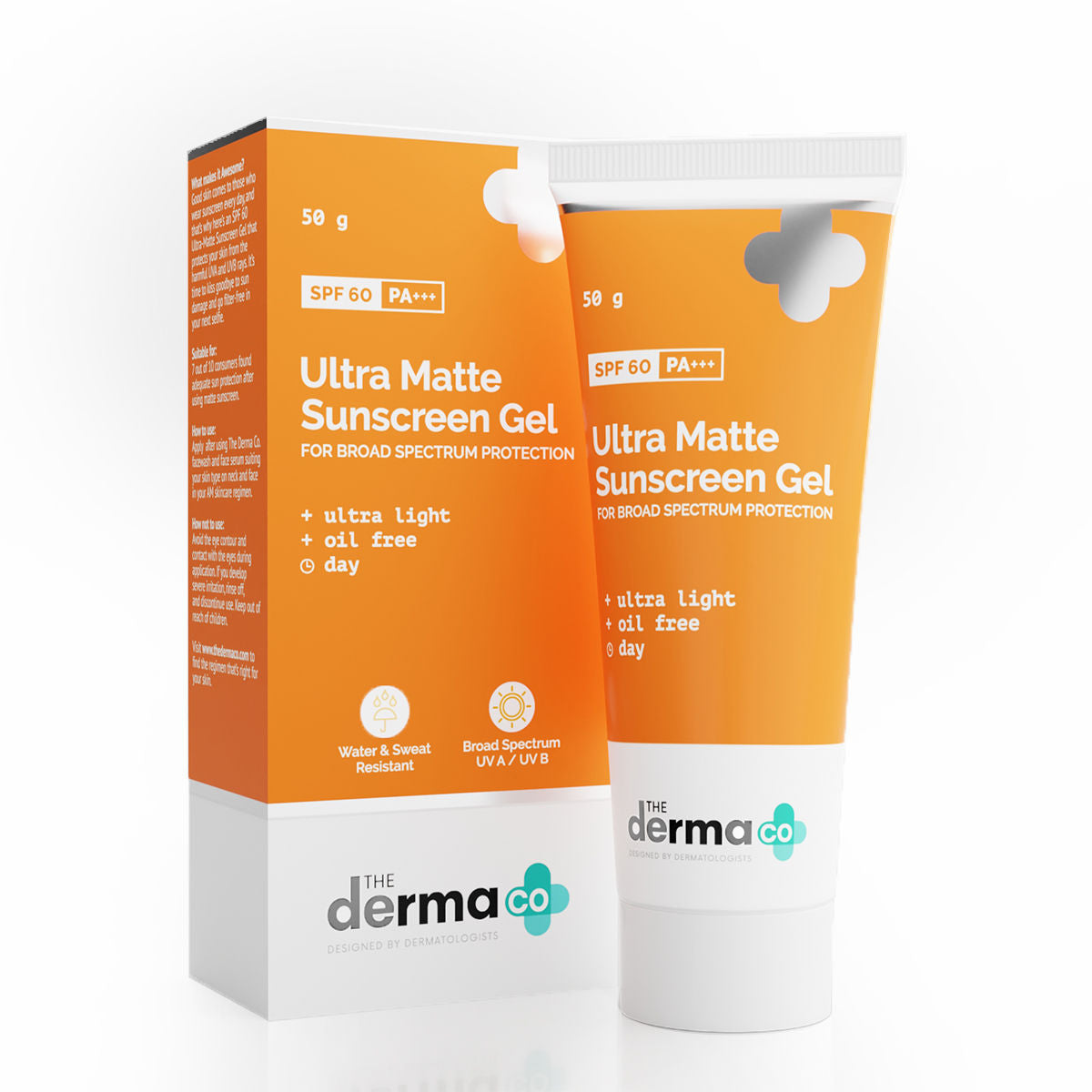 The Derma Co Ultra Matte Sunscreen Gel SPF 60 PA+++ (50g)