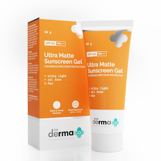 The Derma Co Ultra Matte Sunscreen Gel SPF 60 PA+++ (50g)