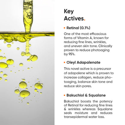 Minimalist Retinal 0.1% Face Serum - Anti-Aging & Fine Lines (20ml)