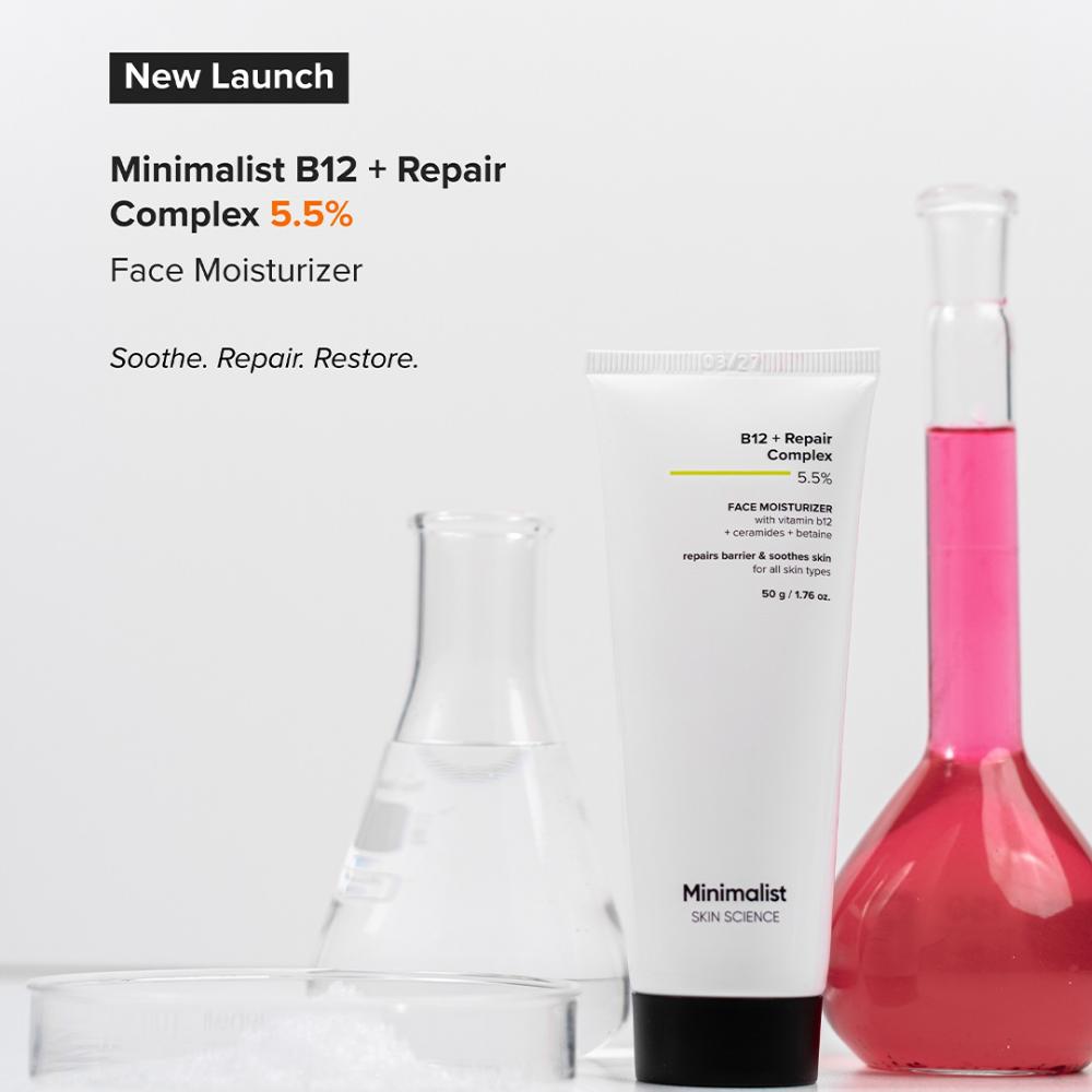 Minimalist Vitamin B12 + Repair Complex 5.5% Face Moisturizer (30ml)