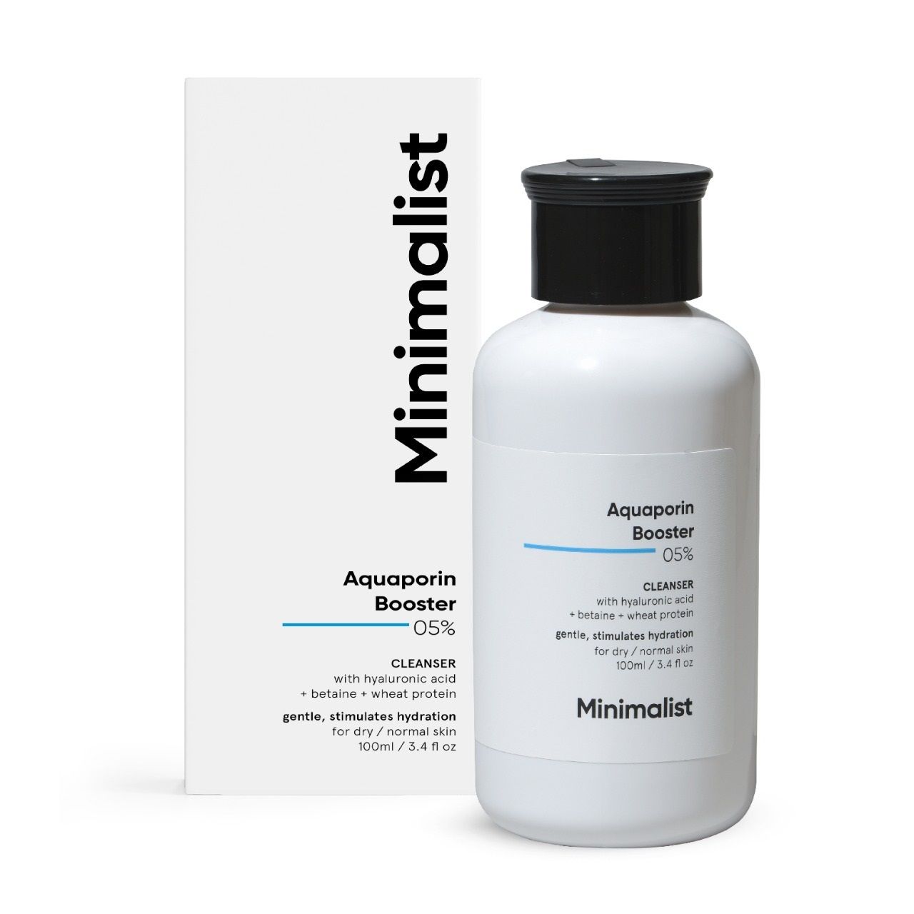 Minimalist 5% Aquaporin Booster Face Wash - Dry Skin Hydration (100ml)