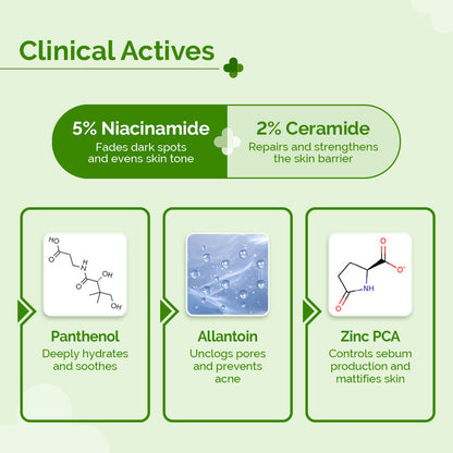 The Derma Co 5% Nia-Ceramide Mattifying Moisturizer (100g) - Oily & Acne-Prone Skin