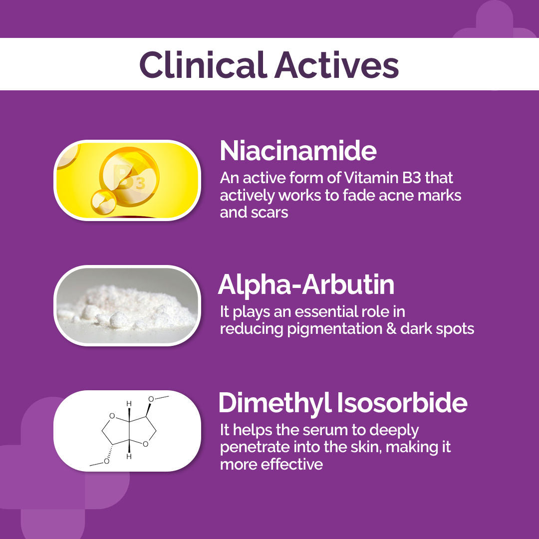 The Derma Co 5% Niacinamide Face Serum with Alpha Arbutin & Multivitamin for Clear & Spotless Skin (30ml)